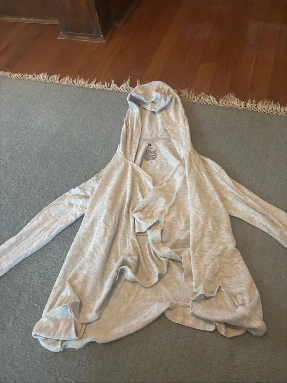 Target Light Gray Hooded Kids Poncho